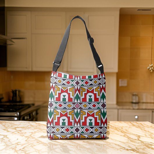 Traditionele Kleurrijke Afrikaanse Stampatronen St Crossbody Tas