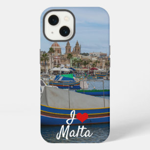 Traditionele kleurrijke vissersboten in Malta iPhone 13 Hoesje