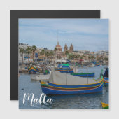 Traditionele kleurrijke vissersboten op Malta (Voorkant / Achterkant)