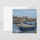 Traditionele kleurrijke vissersboten op Malta (Voorkant / Achterkant)
