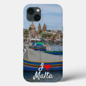 Traditionele kleurrijke vissersboten op Malta Case-Mate iPhone Case (Achterkant)