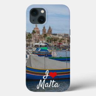 Traditionele kleurrijke vissersboten op Malta Case-Mate iPhone Case