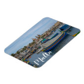 Traditionele kleurrijke vissersboten op Malta Magneet (Linkerzijde)