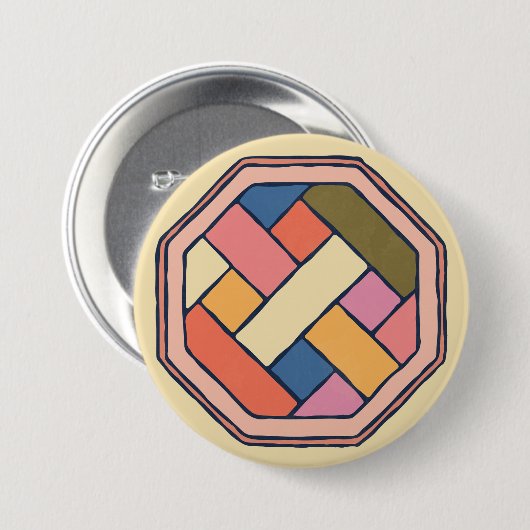 Traditionele Koreaanse Button voor patroonkunst (Voorkant /achterkant)