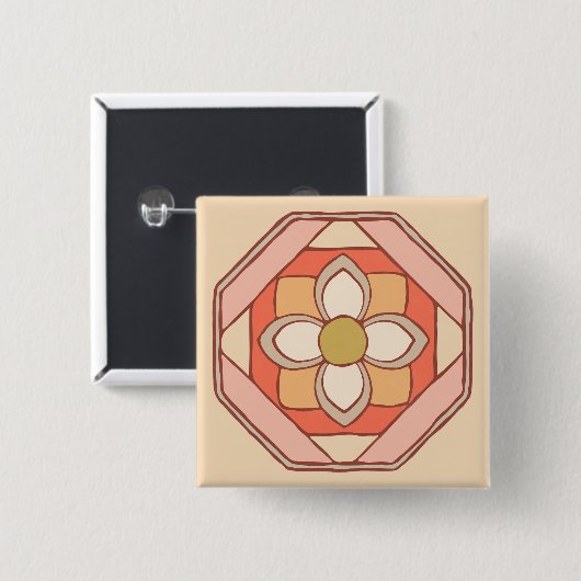 Traditionele Koreaanse Button voor patroonkunst (Voorkant /achterkant)
