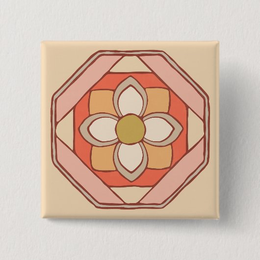 Traditionele Koreaanse Button voor patroonkunst (Voorkant)