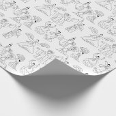 Traditionele Koreaanse dansers en drummers Cadeaupapier (Hoek)