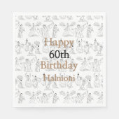 Traditionele Koreaanse dansers en drummers Servet (Voorkant)