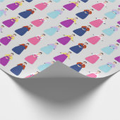 Traditionele Koreaanse Hanboks Cadeaupapier (Hoek)