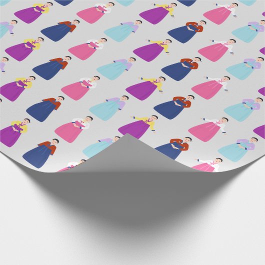 Traditionele Koreaanse Hanboks Cadeaupapier (Hoek)