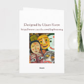 Traditionele Koreaanse maskers: blanco Kaart (Achterkant)