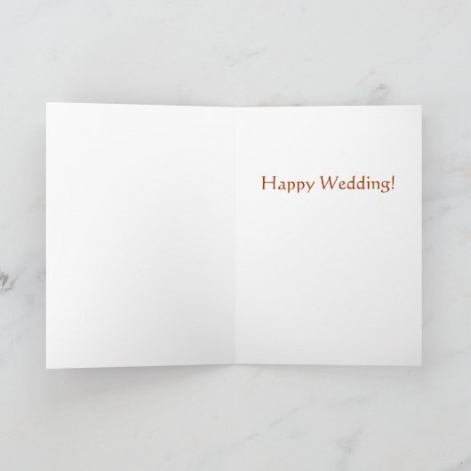 Traditionele Koreaanse Trouwkaart (#2) Kaart (Binnen)