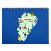 Traditionele kostuum van Franche-Comté Kalender (Hoes)