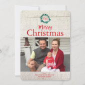 Traditionele Krans Kerst Kaart (Voorkant)