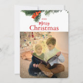 Traditionele Krans Kerst Kaart (Voorkant)