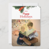 Traditionele krans Zalige Feestdagen kaart (Voorkant)