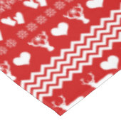 Traditionele kruidenrooddoorn en witte rendieren S Tafelkleed (Gekanteld)