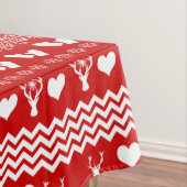 Traditionele kruidenrooddoorn en witte rendieren S Tafelkleed (Voorbeeld)