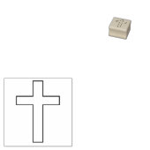 Traditionele kruislings Christelijke religie Cruci Rubberstempel (Gestempeld)