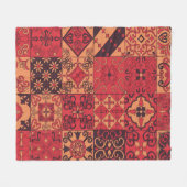 Traditionele Kunst Fleece Deken (Voorkant (Horizontaal))