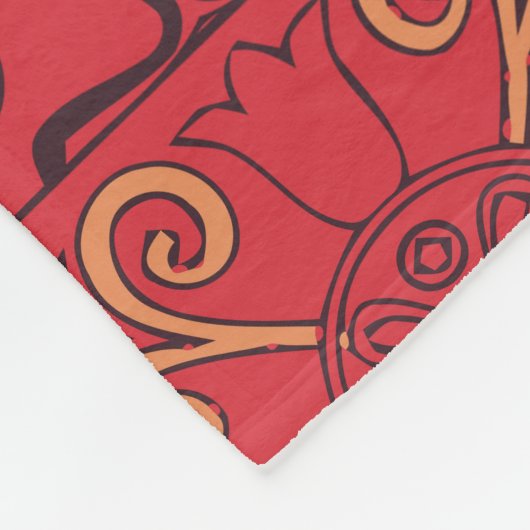 Traditionele Kunst Fleece Deken (Hoek)