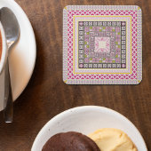 Traditionele kunst kartonnen onderzetters