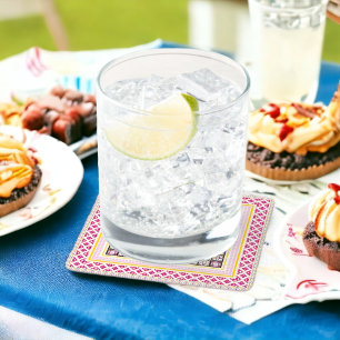 Traditionele kunst kartonnen onderzetters