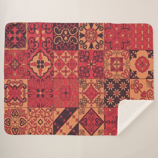 Traditionele kunst sherpa deken (Voorkant (horizontaal))