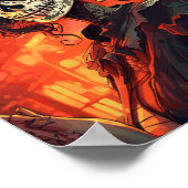 Traditionele La Calavera Catrina Poster (Hoek)