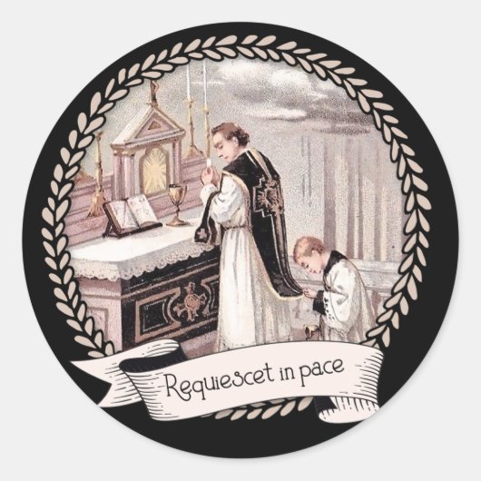 Traditionele Latijns-Amerikaanse begrafenis Ronde Sticker (Voorkant)