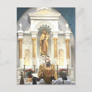 Traditionele Latijns-Amerikaanse Mass Mount Carmel Briefkaart