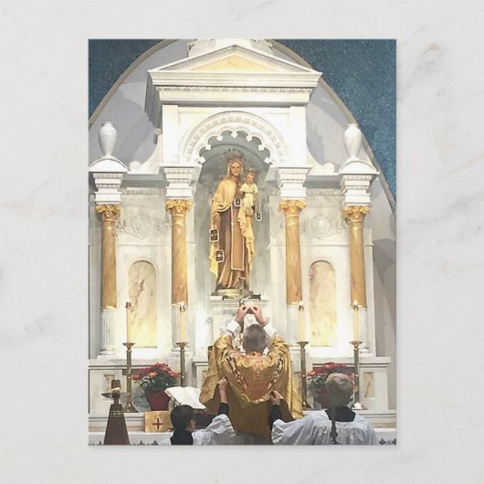 Traditionele Latijns-Amerikaanse Mass Mount Carmel Briefkaart (Voorkant)