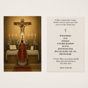 Traditionele Latijnse Mis Kelk Elevatie Priester Visitekaartje