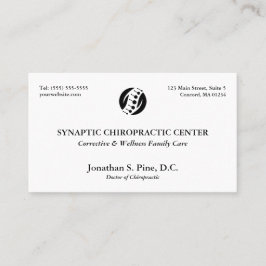 Traditionele Layout Chiropractic Appointkaarten Visitekaartje