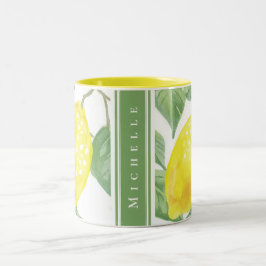 Traditionele Lemon-boom op maat Tweekleurige Koffiemok