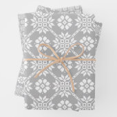 Traditionele Letse grijze zon Auseklis Saulite Inpakpapier Vel (In situ)