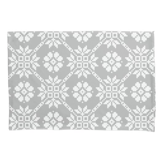 Traditionele Letse grijze zon Auseklis Saulite Kussensloop (Voorkant)