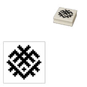 Traditionele Letse Noordse Oostzee Rubberstempel (Gestempeld)