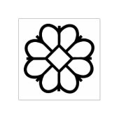 Traditionele Letse Oostzee Noordse zon Rubberstempel (Afrduk)