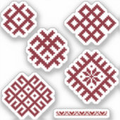 Traditionele Letse Tattoos voor volksmodellen Sticker (Voorkant)