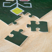 Traditionele Letse volkskunst met symbolen schilde Legpuzzel (Zijkant)