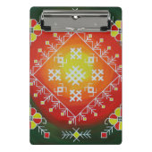 Traditionele Letse volkskunst met symbolen schilde Mini Klembord (Voorkant)