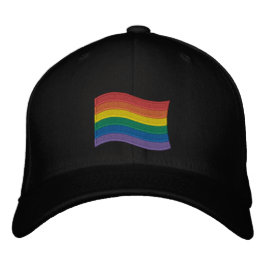 Traditionele LGBTQ+ Pride Vlag Geborduurde Honkbal Pet