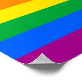 Traditionele LGBTQIA+ Pride Flag Poster (Hoek)