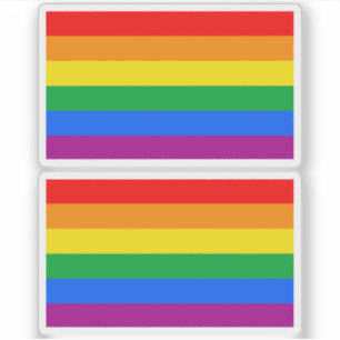 Traditionele LGBTQIA+ Pride Flag Sticker