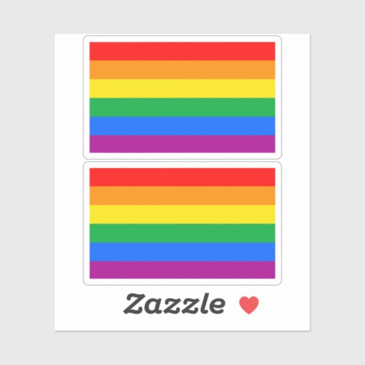 Traditionele LGBTQIA+ Pride Flag Sticker (Vel)
