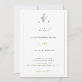 Traditionele Lijst lente Lily van Valley Wedding Kaart