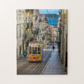 Traditionele Lissabon-tram Legpuzzel (Verticaal)
