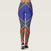 Traditionele Macbeth Clan Hoogland Schotse Plaid Leggings (Achterkant)