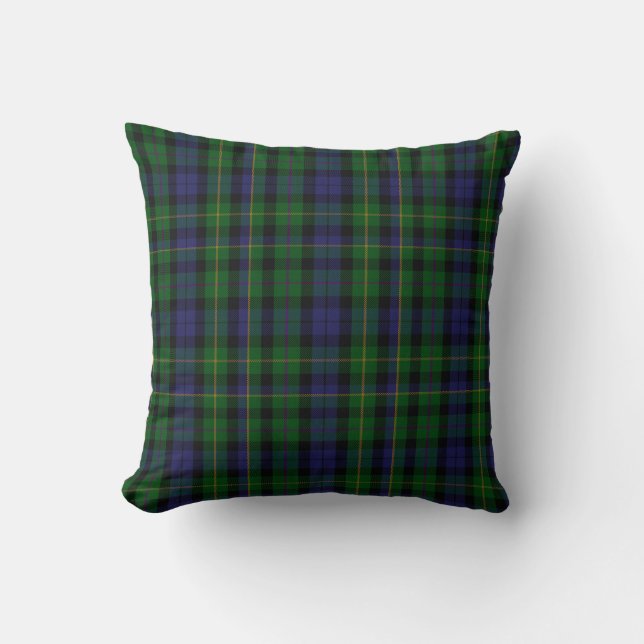 Traditionele MacBride Clan Tartan Kussen (Voorkant)